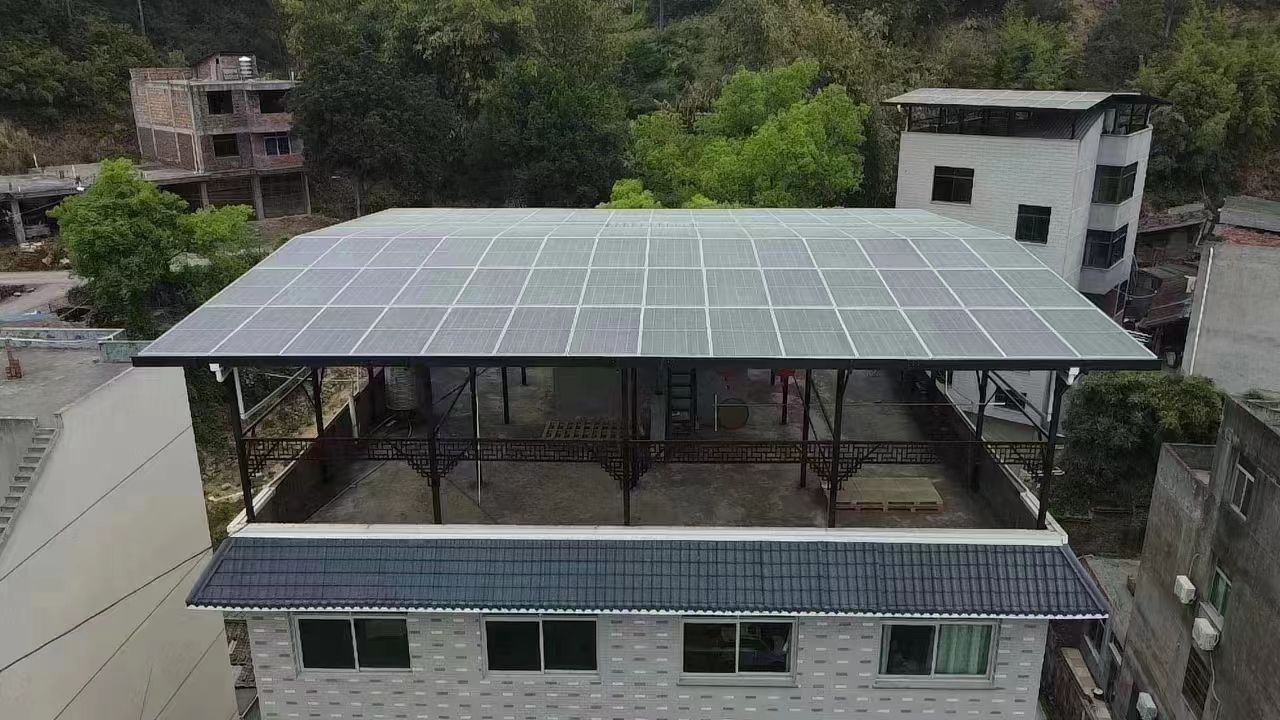 果洛15kw+10kwh自建别墅家庭光伏储能系统